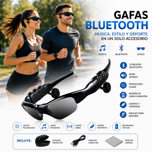 GAFAS BLUETOOTH CON AUDÍFONO