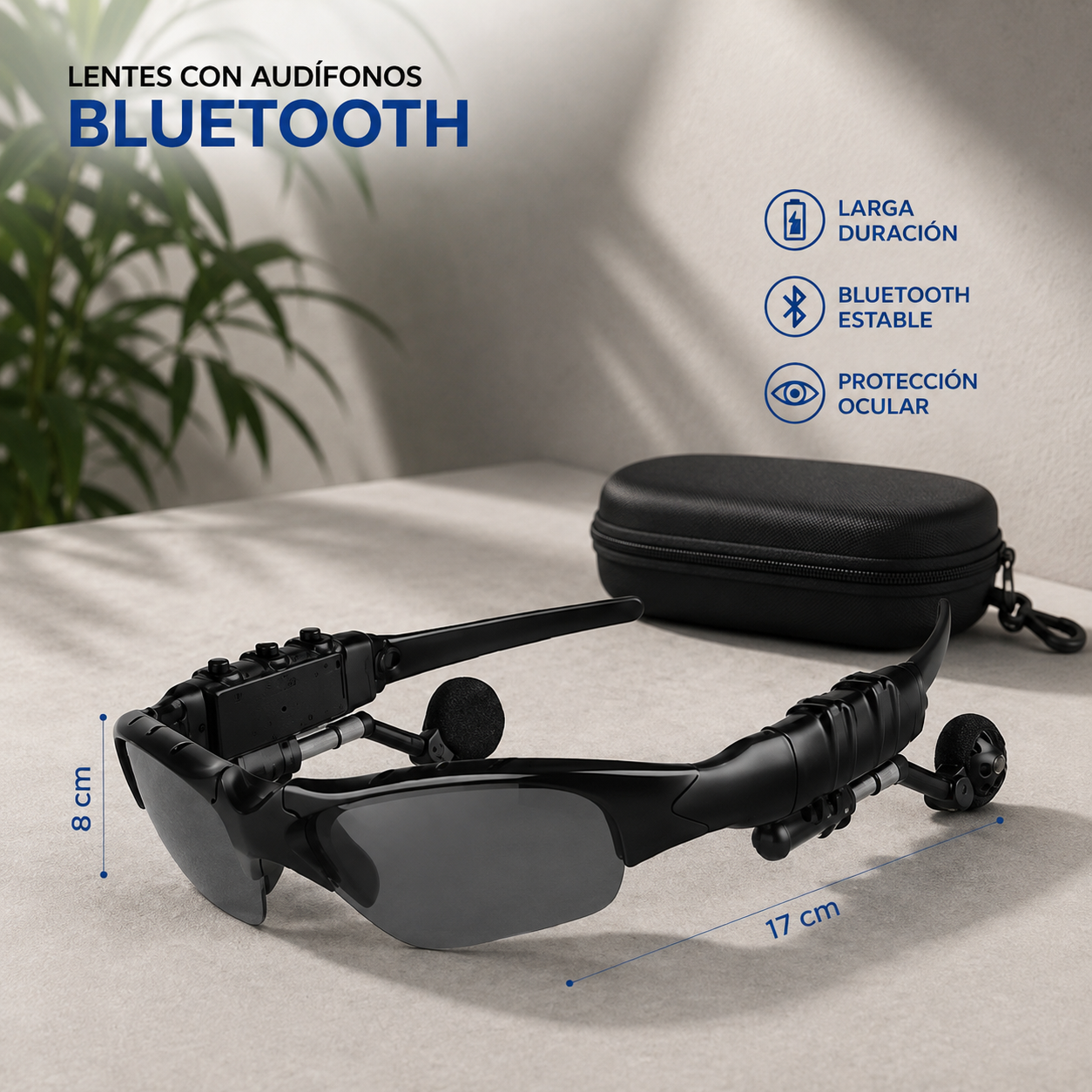 GAFAS BLUETOOTH CON AUDÍFONO