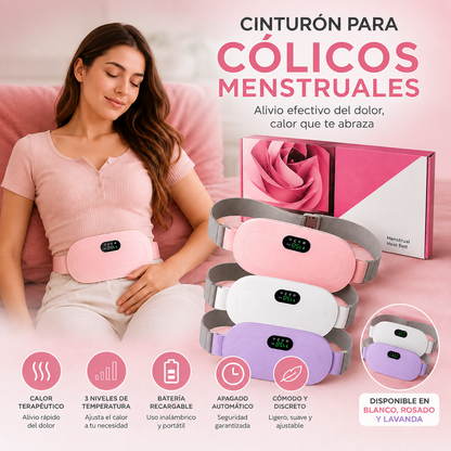 CINTURÓN TÉRMICO PARA CÓLICOS MENSTRUALES 💗