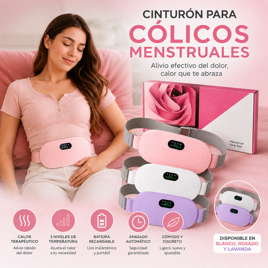CINTURÓN TÉRMICO PARA CÓLICOS MENSTRUALES 💗