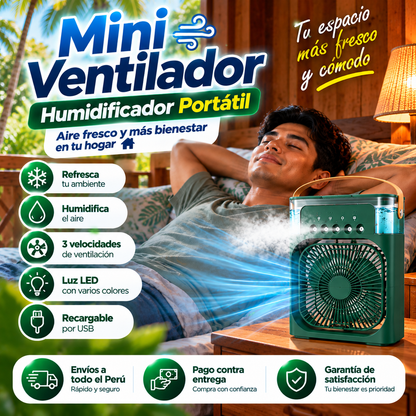 VENTILADOR ENFRIADOR PORTÁTIL AIR COOLING FAN – REFRESCANTE Y PRÁCTICO PARA EL VERANO