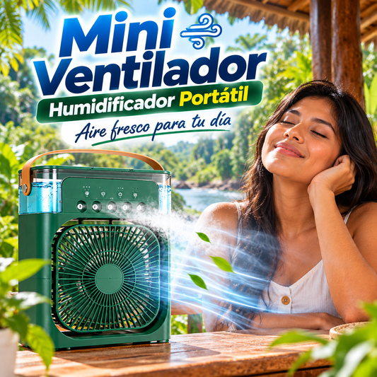 VENTILADOR ENFRIADOR PORTÁTIL AIR COOLING FAN – REFRESCANTE Y PRÁCTICO PARA EL VERANO